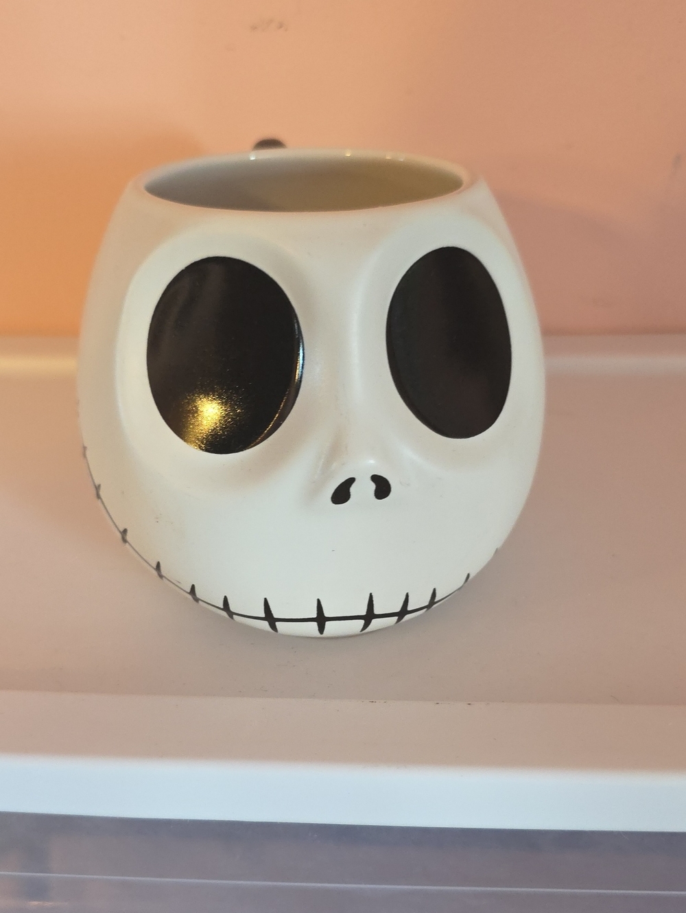 Disney White & Black Jack Skellington Ceramic Mug